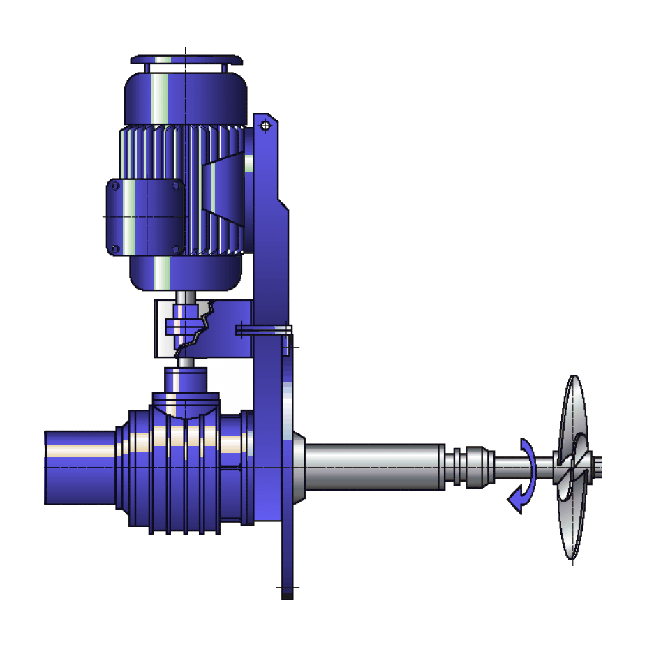 Fixed Side-Entry Mixers with Shut-Off Device (Full Tank Mechanical Seal Replacement)