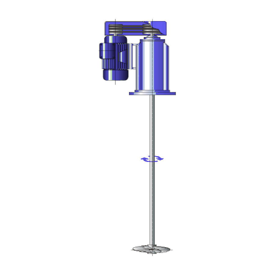Fixed Agitators with Side-Mounted Motor & Belt Drive