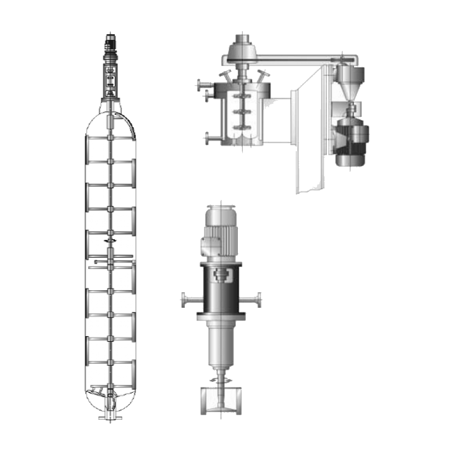 Scraper, Precontacting Pot & Dynamic Separator