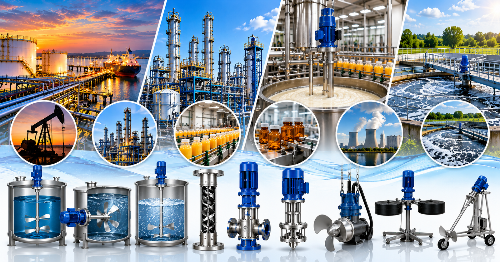 Different Types of Industrial Mixers Are Used in Oil & Gas